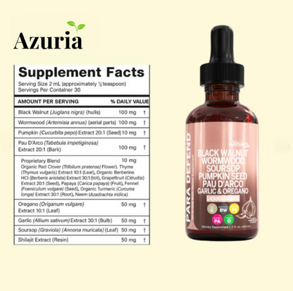 Azuria Wormwood Black Walnut Parasite Cleanse